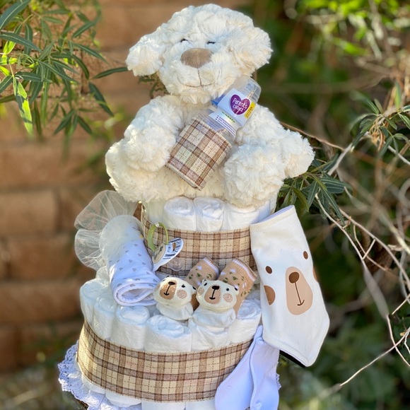 Puppy Diaper Cake, Dog Diaper Cake